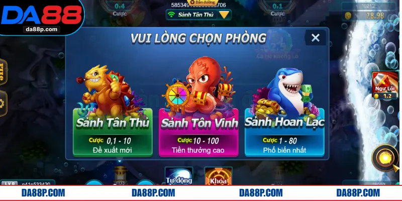 Cung cấp nhiều phòng chơi phù hợp mọi kỹ năng người tham gia