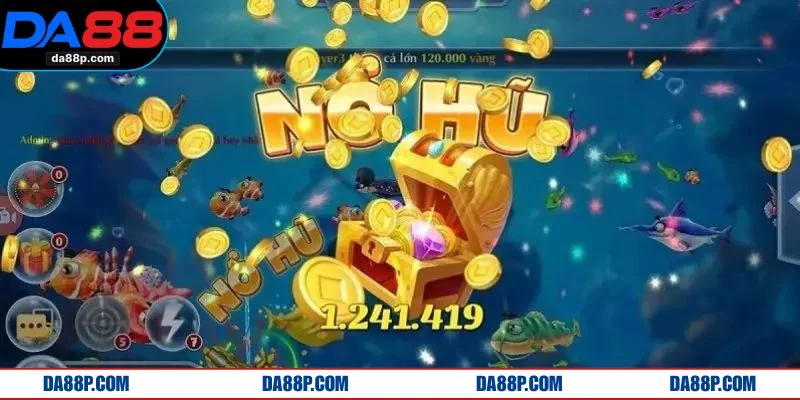 Không gian sảnh Nổ Hũ DA88 hiện đại, hiệu ứng chân thực