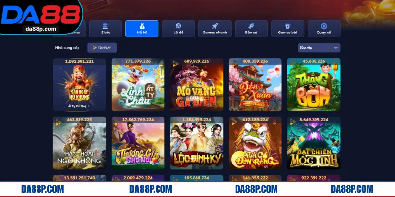 Sảnh nổ hũ bùng nổ với jackpot giá trị