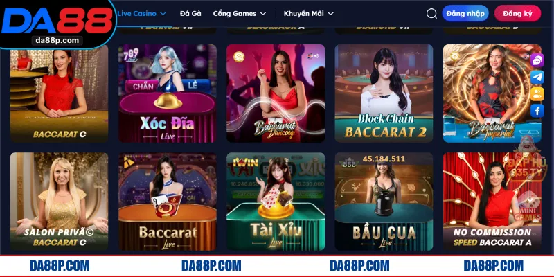 Tại sao sảnh cược live casino DA88 lại thu hút được đông đảo sự chú ý như vậy?