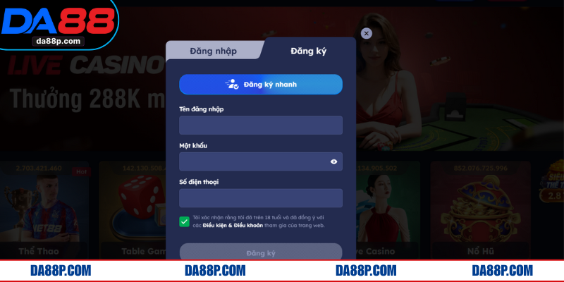 Thao tác đăng ký trang cược đơn giản 2025 cho newbie mới