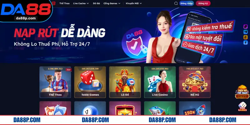 Những công nghệ chính sách bảo mật tại DA88 đang sở hữu